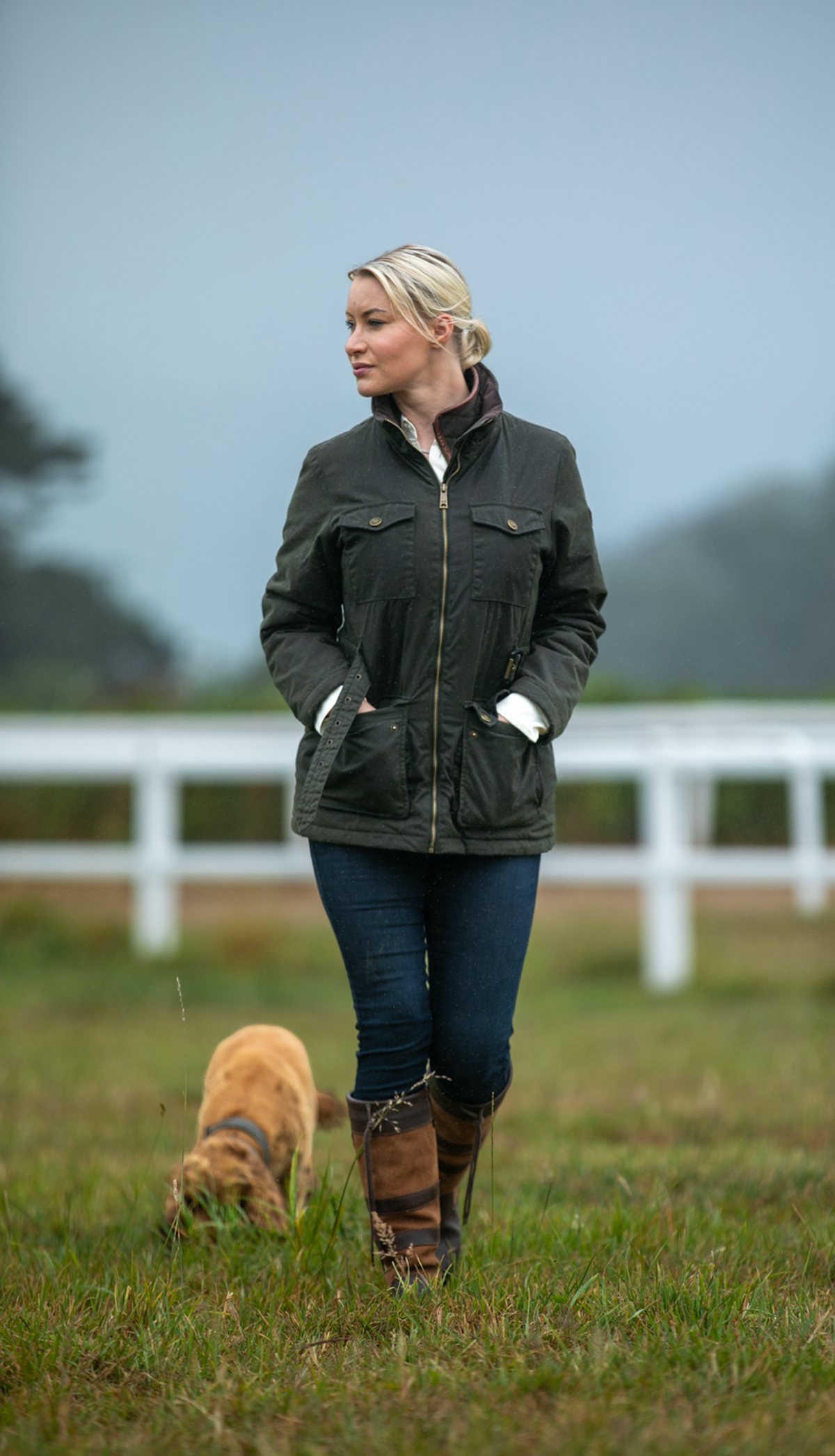 Rebecca Lovat in the countryside